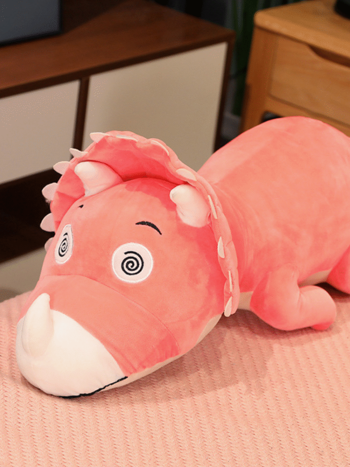 Large Dinosaur Plush Toy – Soft Long Sleeping Pillow with Crossed Legs for Kids & Teens - Image 4