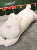 Cute Animal Long Pillow - Rabbit & Cat Plush Toy for Kids