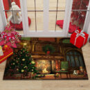 bathroom rugs christmas​